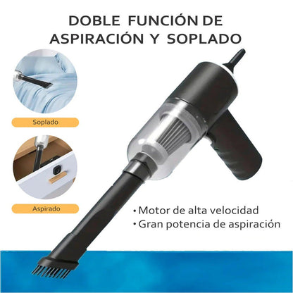 Aspiradora portátil 5 en 1 para coches: limpieza fácil y rápida